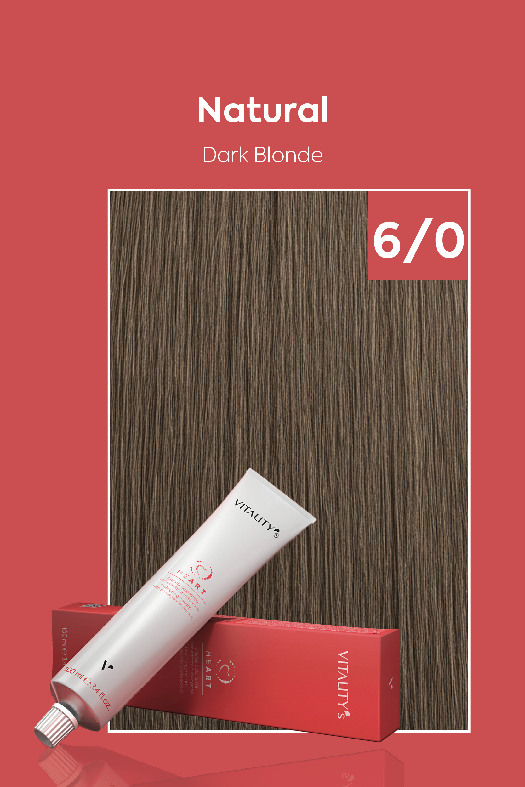 صبغة شعر من فيتاليتي رقم 6/0 اشقر غامق