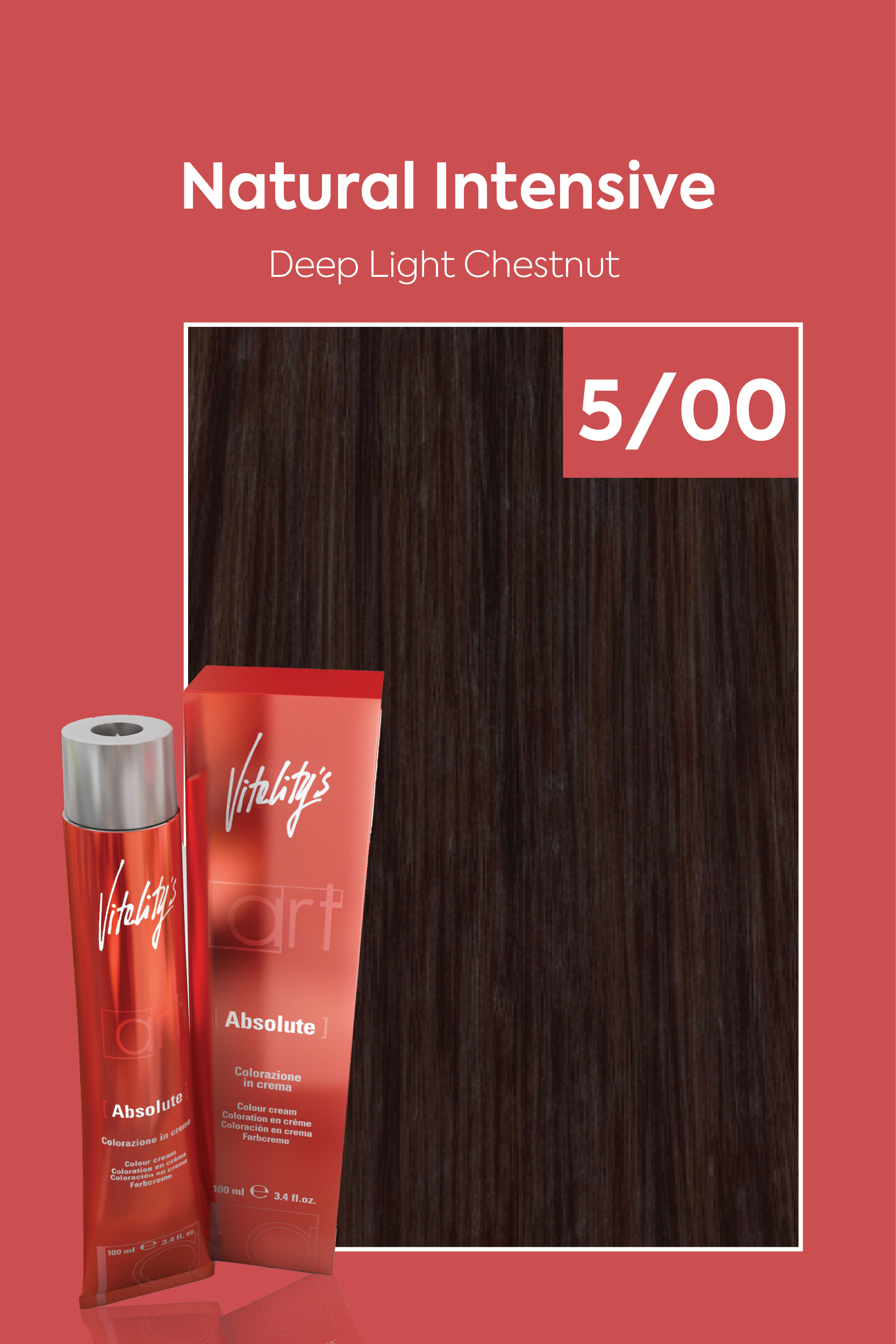 صبغة شعر من فيتاليتي رقم 5/00 كستنائي فاتح عميق