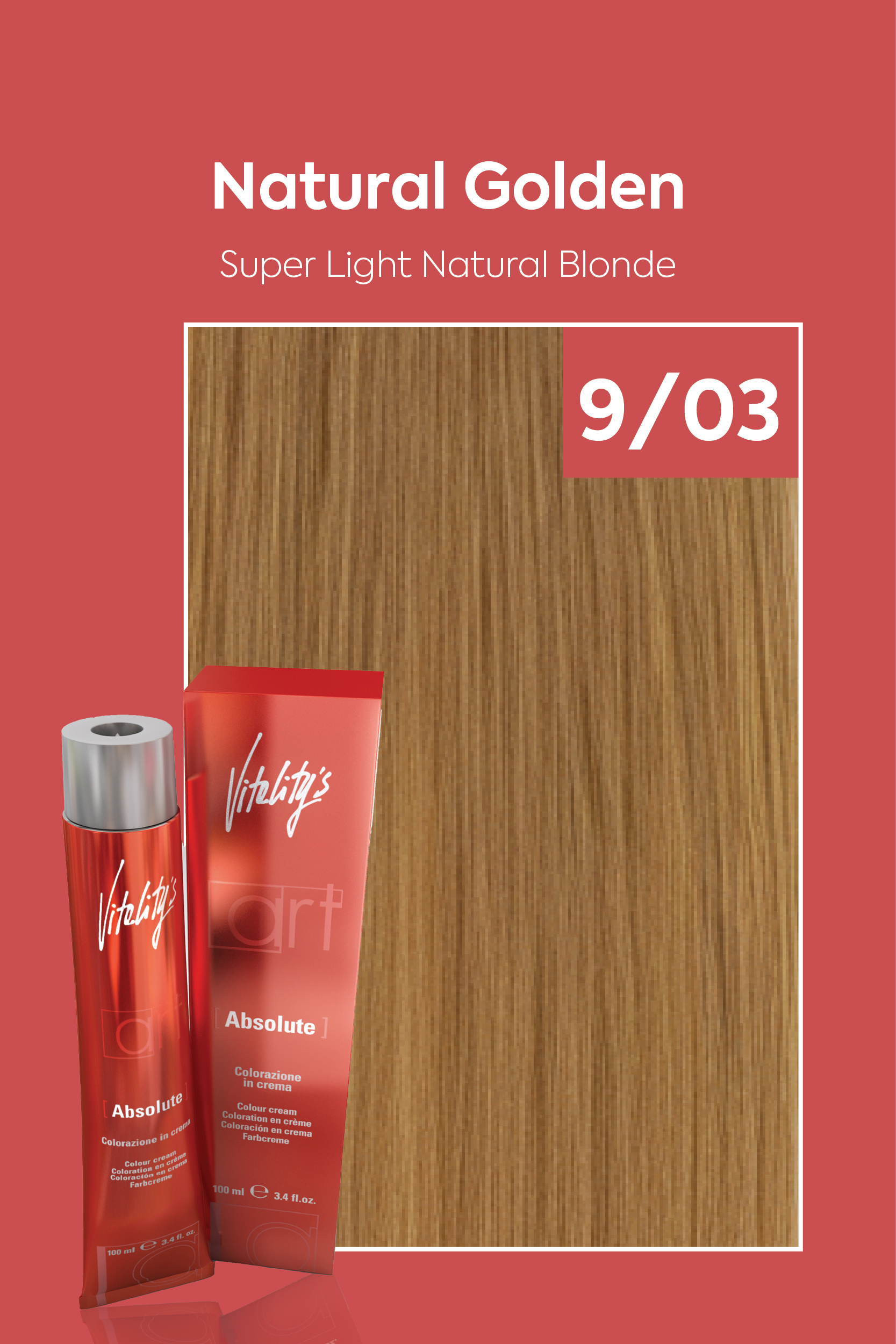 صبغة شعر من فيتاليتي رقم 9/03 اشقر فاتح طبيعي