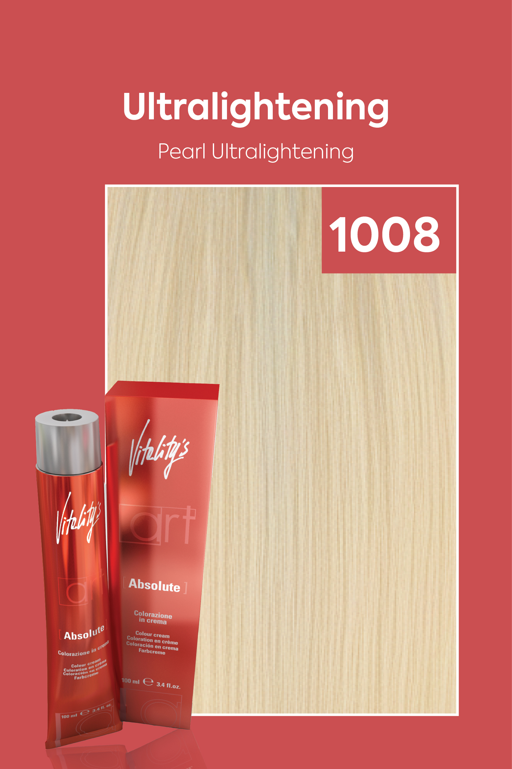 صبغة شعر من فيتاليتي رقم 1008 أشقر لؤلؤي فائق التفتيح